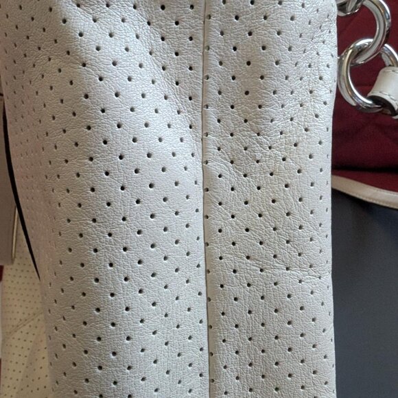 (SOLD) COACH IVORY LEATHER SATCHEL Shoulder BAG - Picture 7 of 7